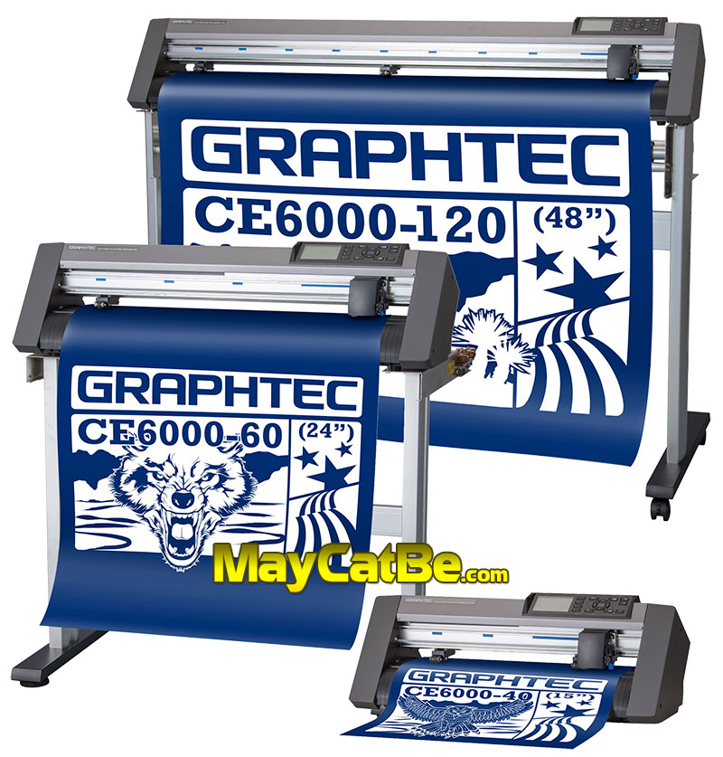 Máy cắt bế tem nhãn decal - hộp giấy - thiệp Graphtec CE6000 Plus