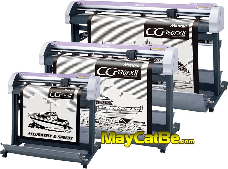 Máy cắt bế tem nhãn decal Mimaki CG-75FXII, 130FXII, 160FXII Nhật Bản